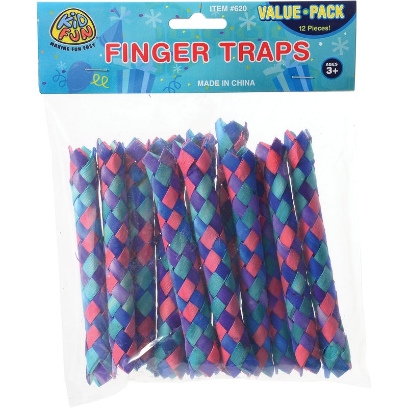 U.S. Toy U. S. Toy Lot of 12 Assorted Color Chinese Finger Traps - Image 3